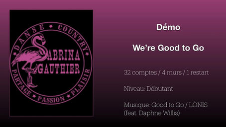 Démo - We’re Good to Go