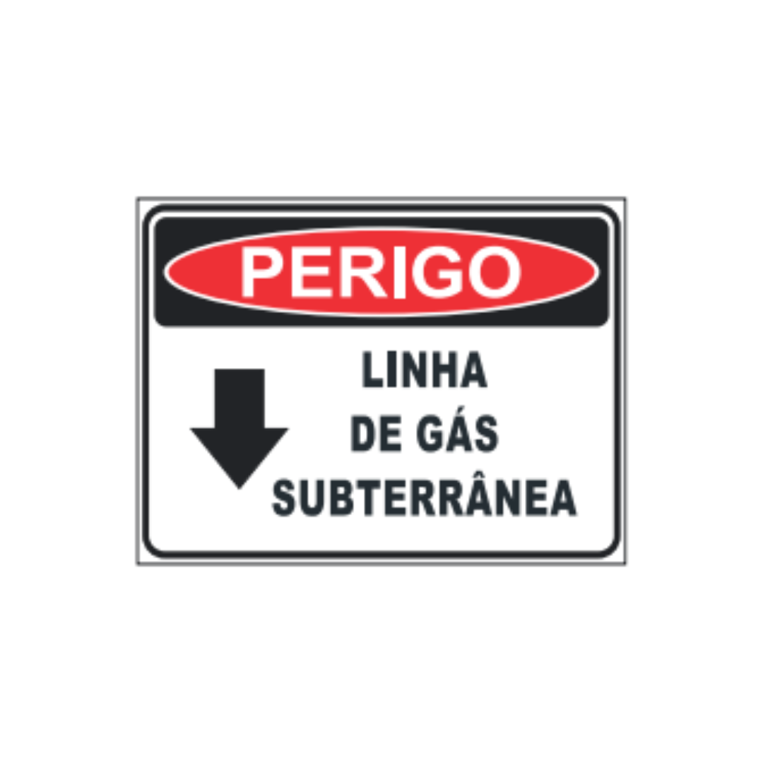 Perigo gás subterrâneo