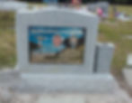Taft Cemetery Upright Porcelain Tile Monument-min