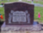 Restlawn Cemetery Upright Monument Dakota Mahogany-min