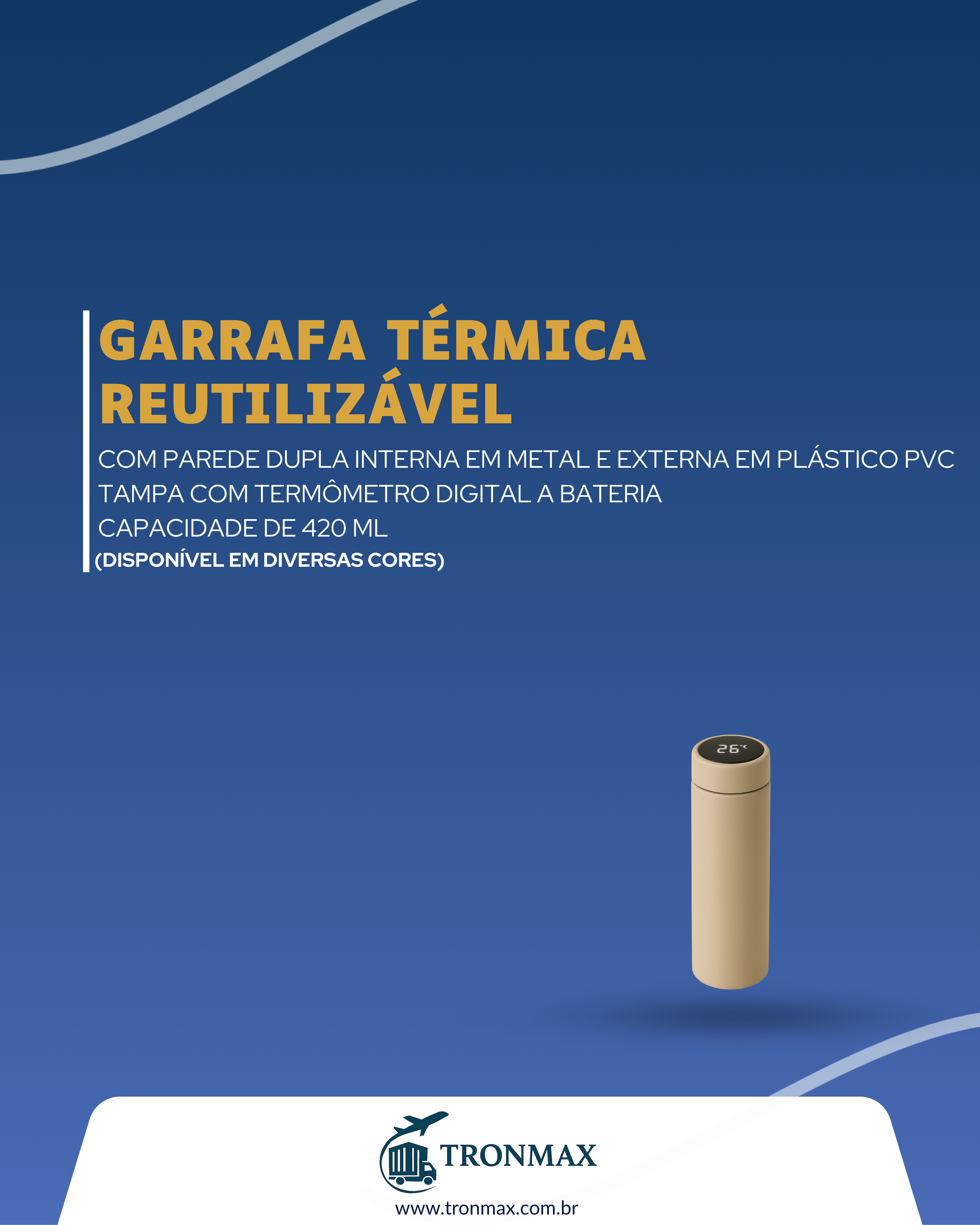 GARRAFA TÉRMICA REUTILIZÁVEL