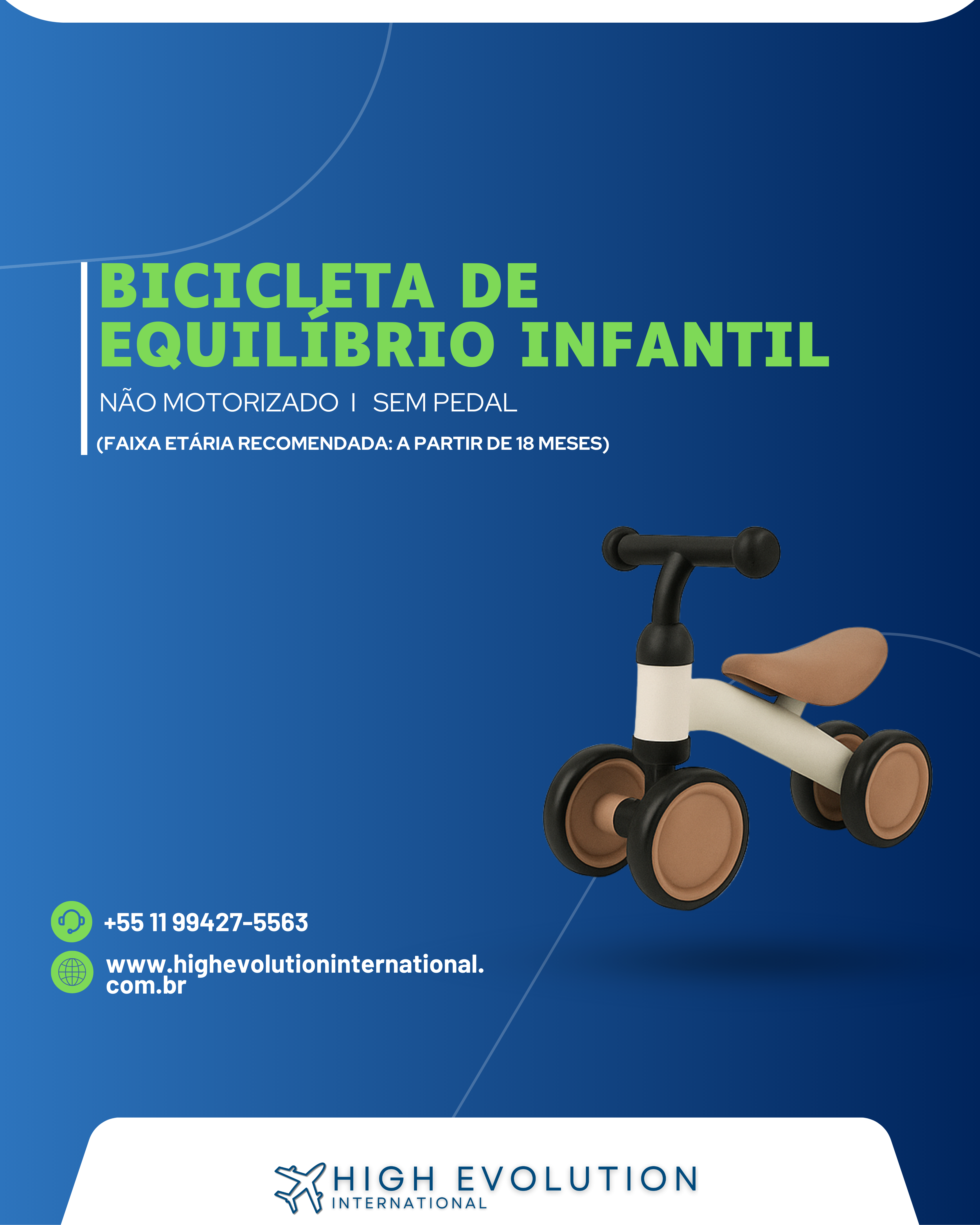 BICICLETA DE EQUILÍBRIO INFANTIL