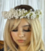 Queen Edition White Babies Breath Flower Crown