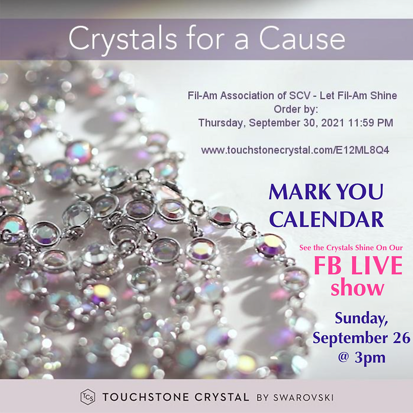 RSVP FOR "CRYSTAL FOR A CAUSE" - SEPTEMBER FUNDRAISING