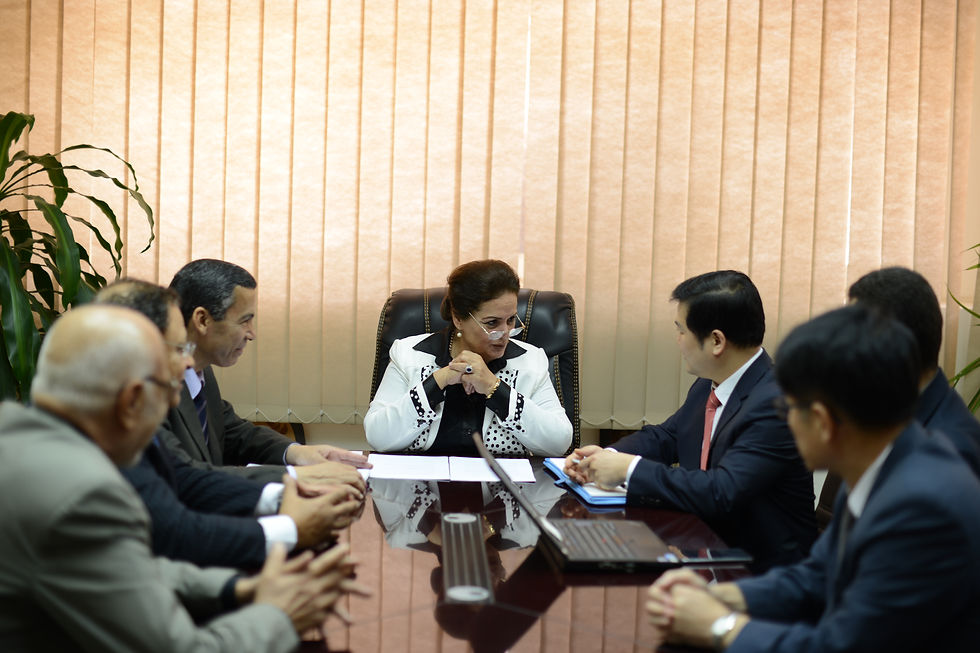 El Beheira Governor, Mr. Ihab Tahoon, Korean delegation