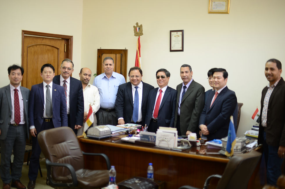 Mayor of Egyptian City, Mr. Ihab Tahoon, Mr. Henry Kim