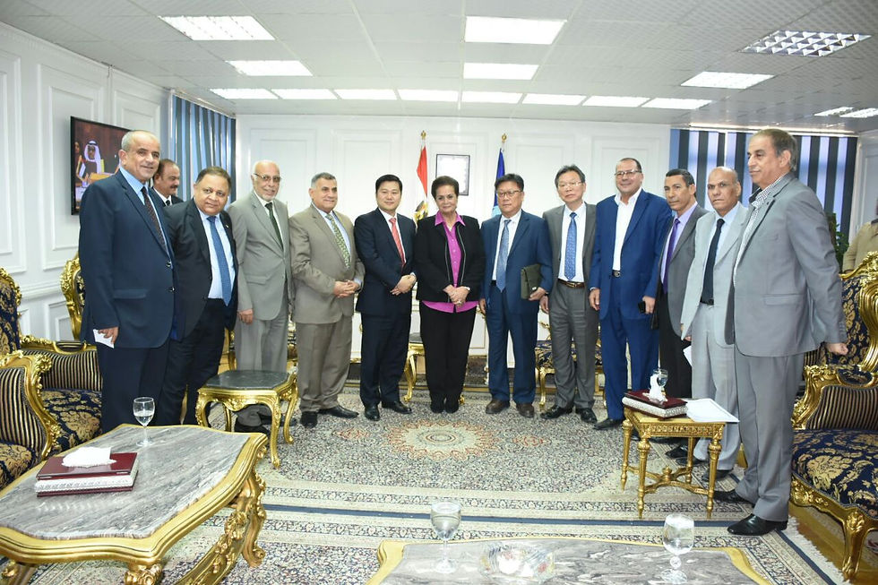 El Beheira Governor, Mr. Henry Kihwan Kim, Mr. Ihab Tahoon