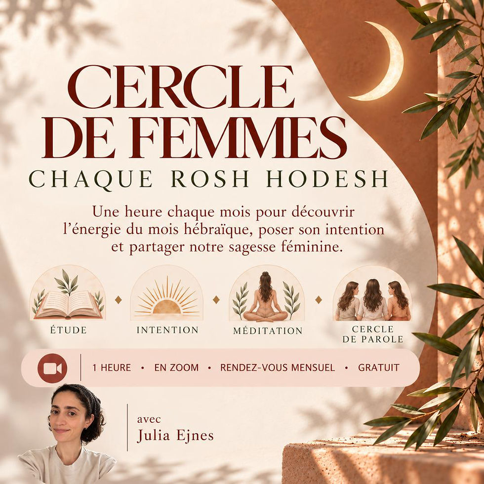 Cercle de Femmes · Rosh Hodesh Heshvan