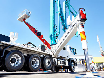 enrouleur hydraulique sur grue mobile
