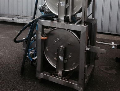 enrouleur inox sur chariot