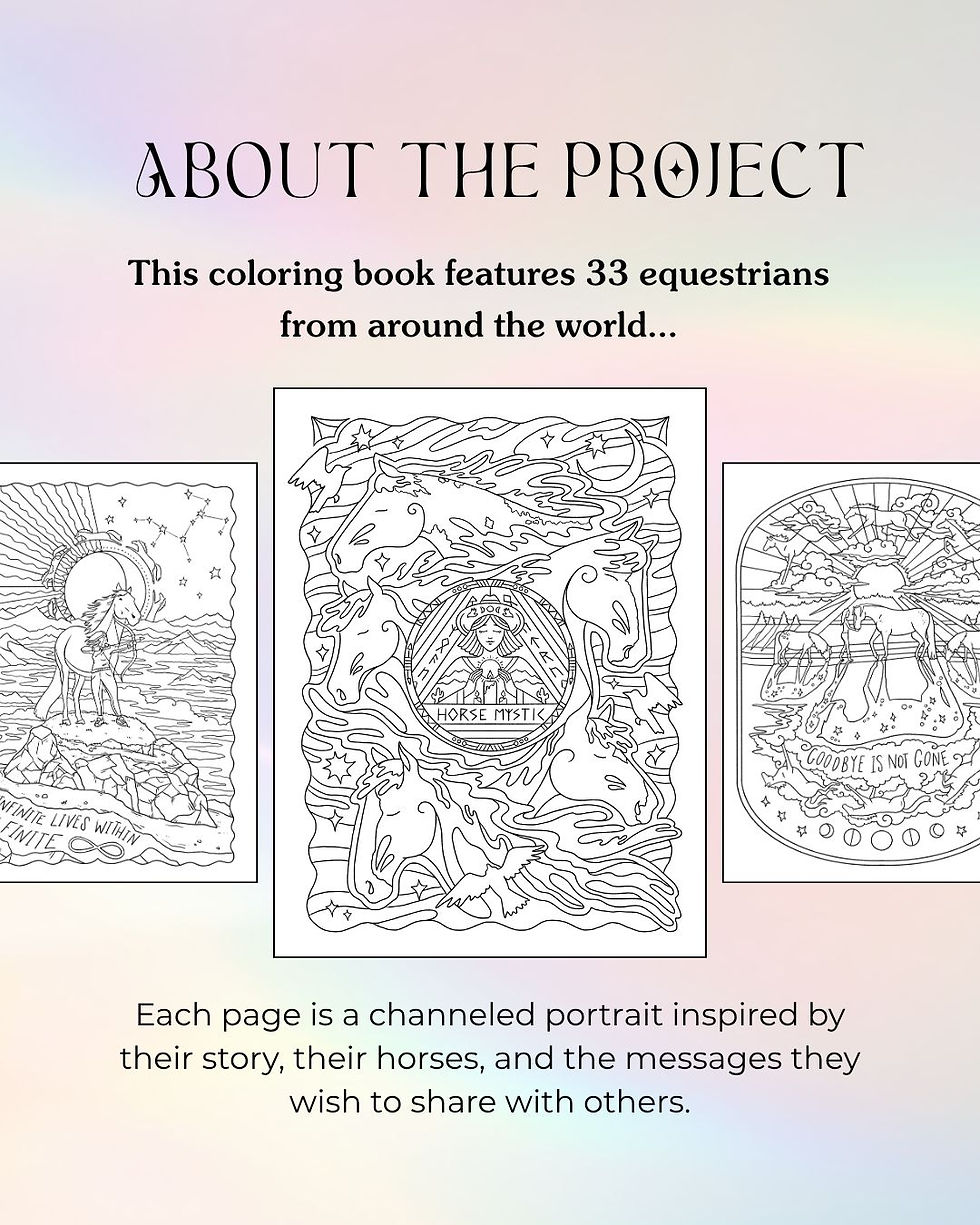 Thumbnail: Dear Equestrians Collective Coloring Book (English)