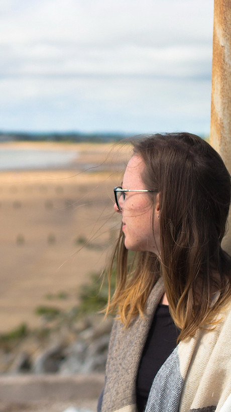 Martina Wimmer an einem Stand in Irland