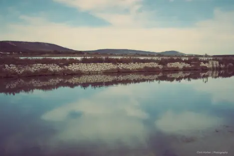 Scenic view near Frontignan saltworks