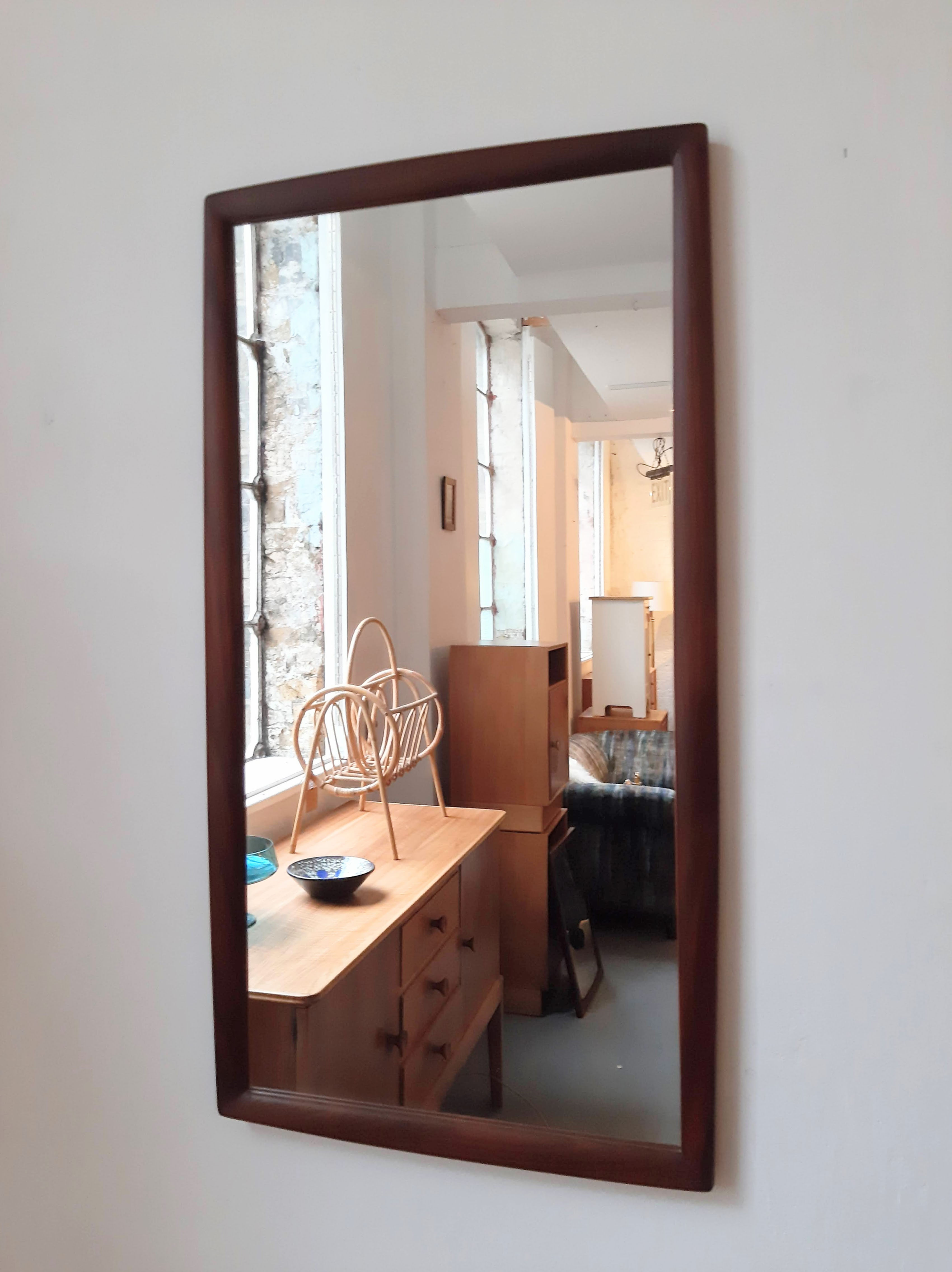 Mid-century Danish Teak Frame Mirror