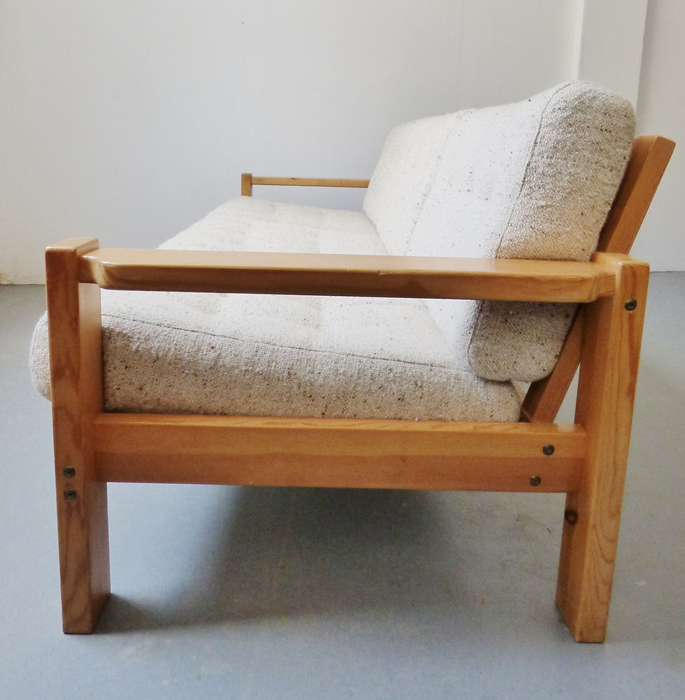 Thumbnail: 1970s Scandinavian pine 3 seater sofa