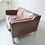 Thumbnail: Light brown leather 2 seat sofa - Stouby