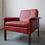 Thumbnail: 1960s red leather armchair by Hans Olsen