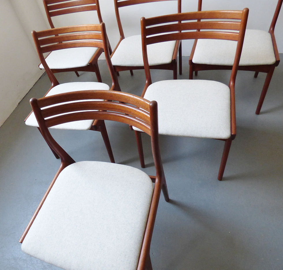 Thumbnail: Johannes Andersen dining chairs for Uldum