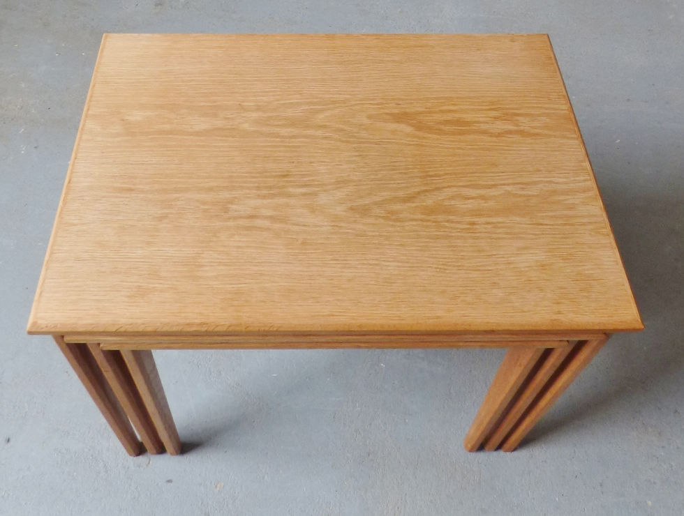 Thumbnail: 1970s Danish light oak nest of tables