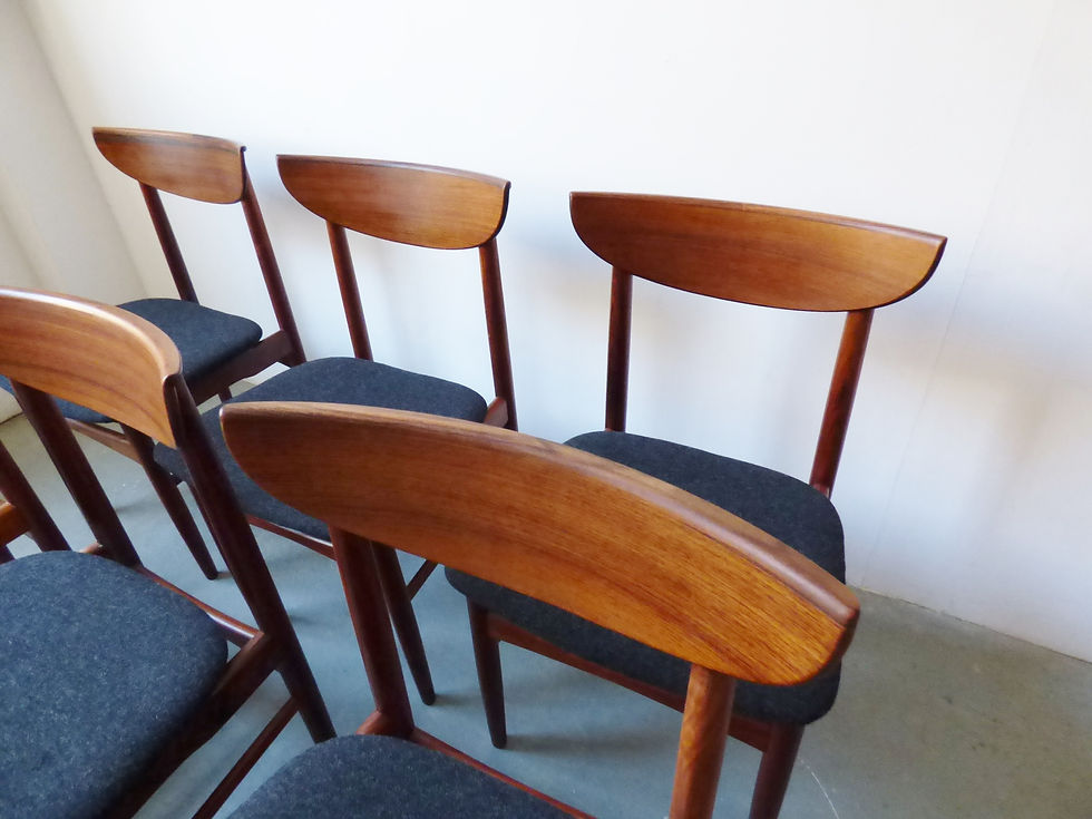 Thumbnail: Mid-century Danish rosewood dining chairs by Skovby Møbelfabrik