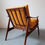 Thumbnail: Danish teak lounge chair 1960s ochre cushions