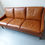 Thumbnail: Vintage leather 3 seater sofa - dark tan