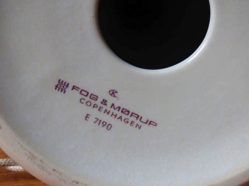 Thumbnail: 1960s ceramic table lamp by Kari Christensen for Fog & Mørup