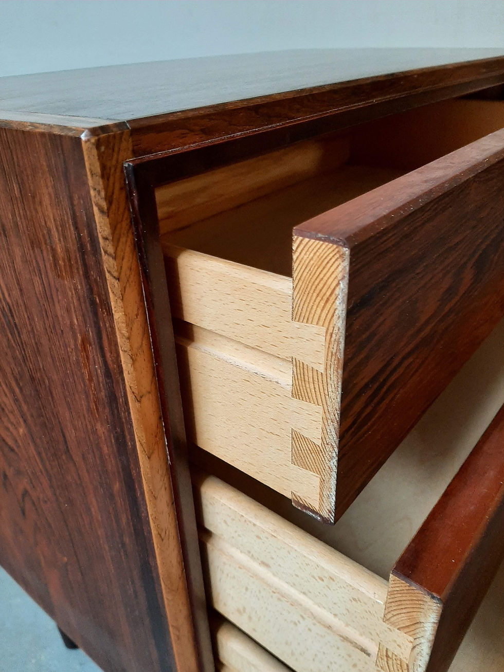 Thumbnail: Danish rosewood chest of 3 drawers