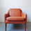Thumbnail: Mid-century Danish tan leather armchair by Hans Olsen