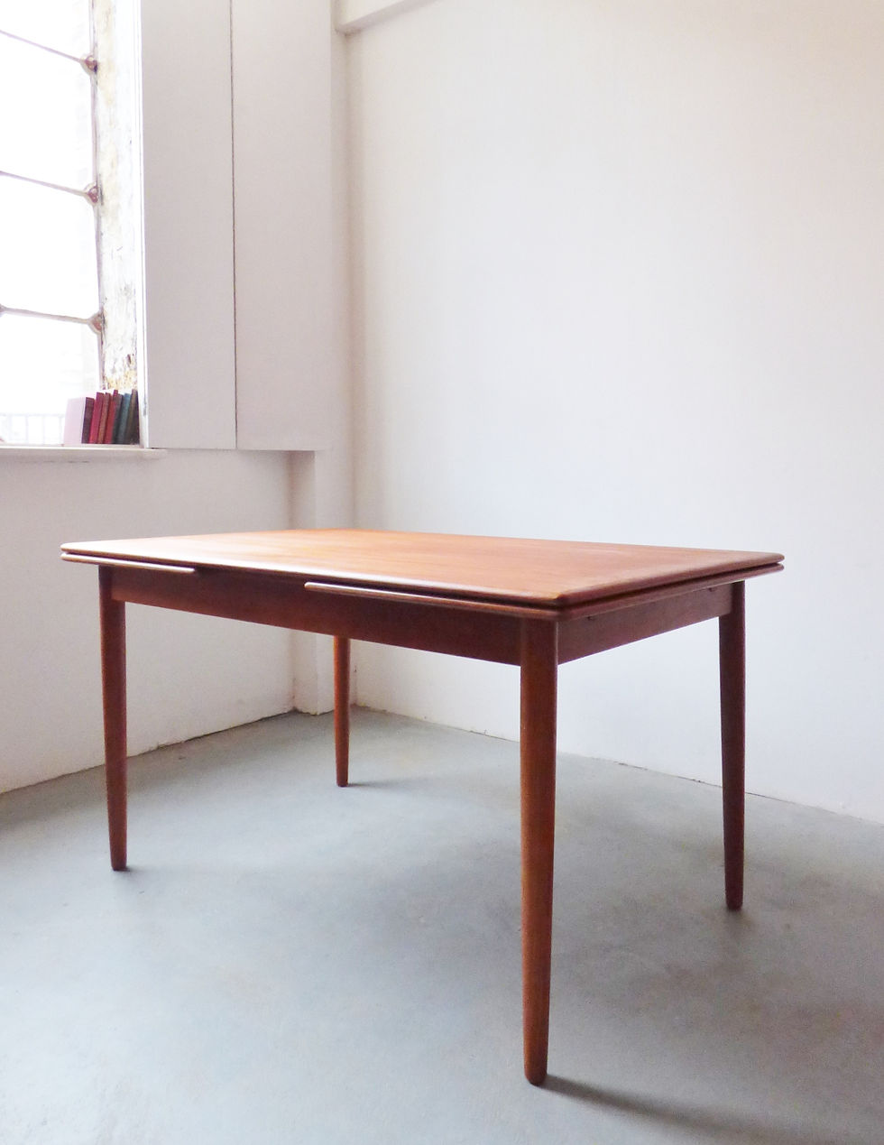 Danish teak extending dining table
