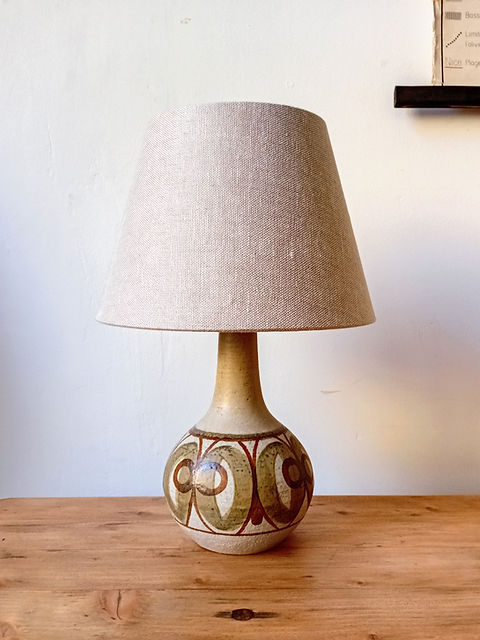 1960s Danish Ceramic Table Lamp by Søholm | archive-furniture
