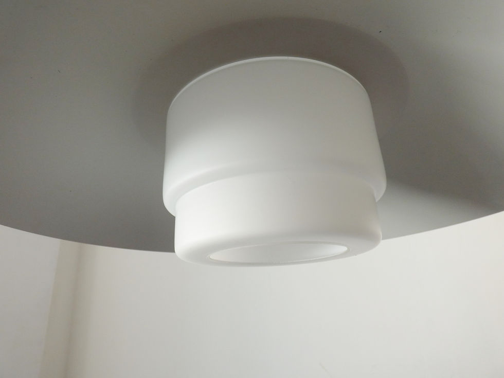 Thumbnail: 1960s Danish blue and chrome pendant lamp