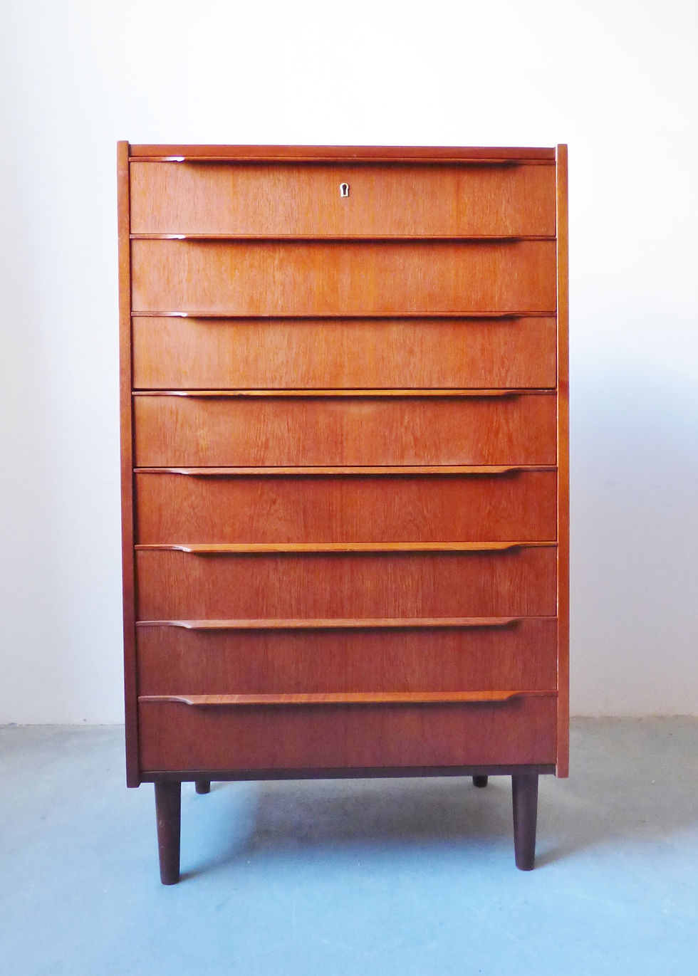 Thumbnail: 1960s Danish teak chest of 7 drawers
