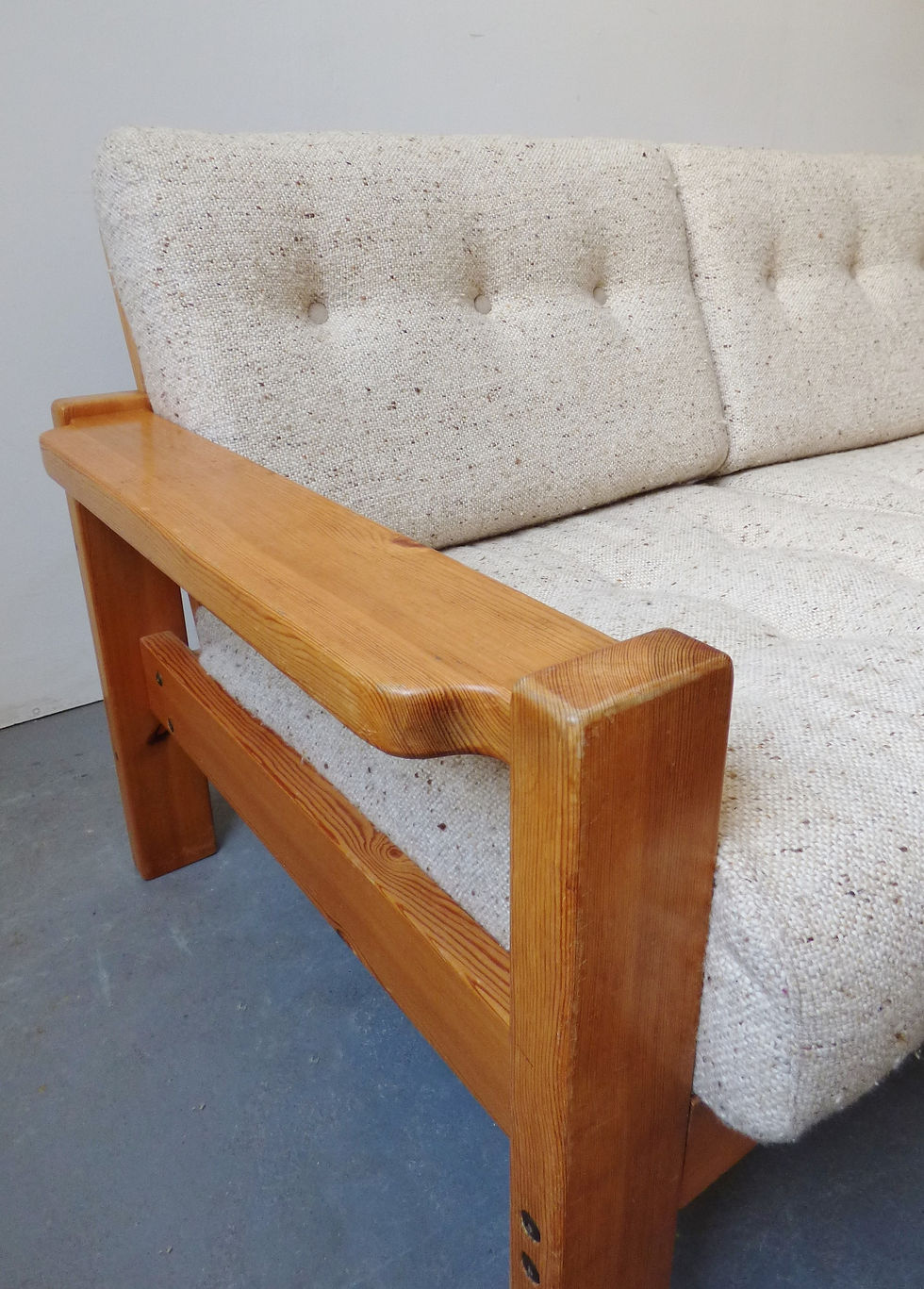 Thumbnail: 1970s Scandinavian pine 3 seater sofa