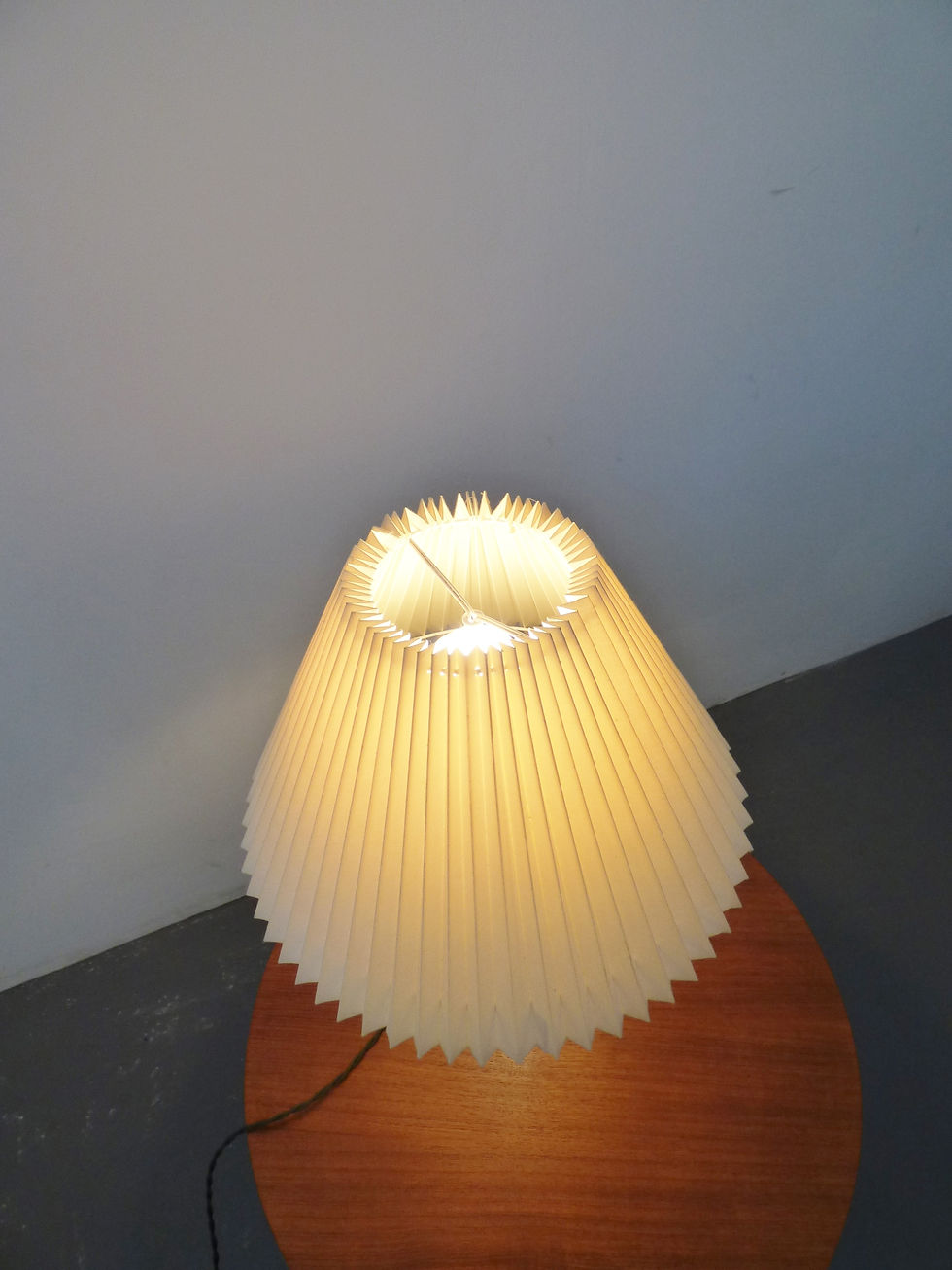 Thumbnail: Blue ceramic table lamp by Søholm