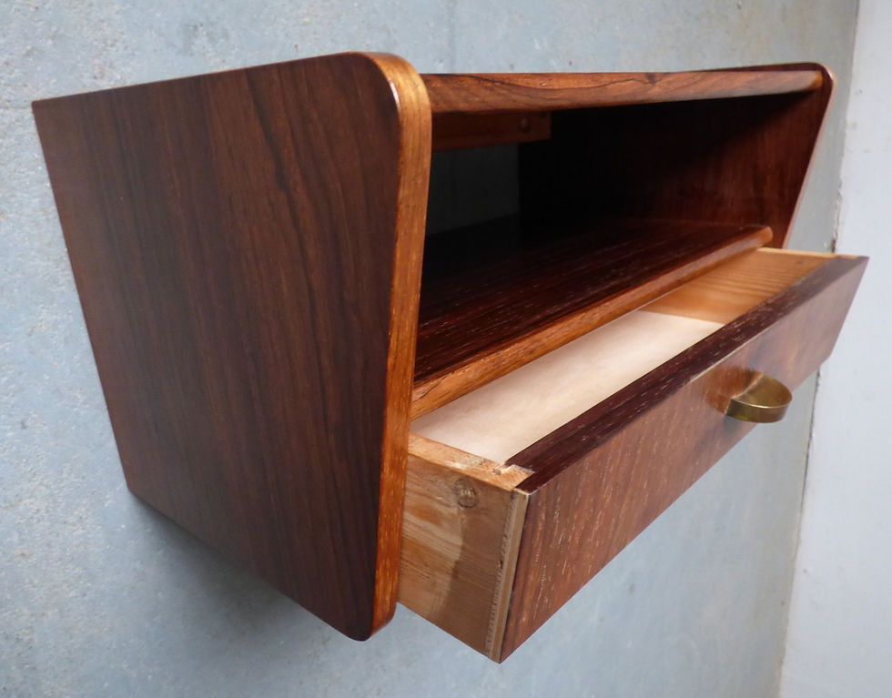 Thumbnail: Mid-century rosewood bedside table