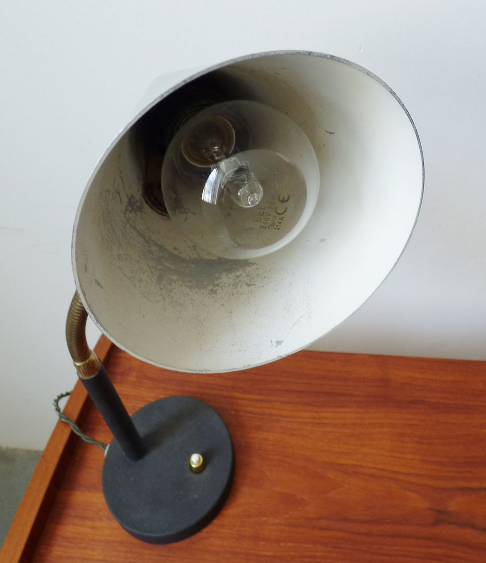 Thumbnail: Mid-century Danish brass desk lamp