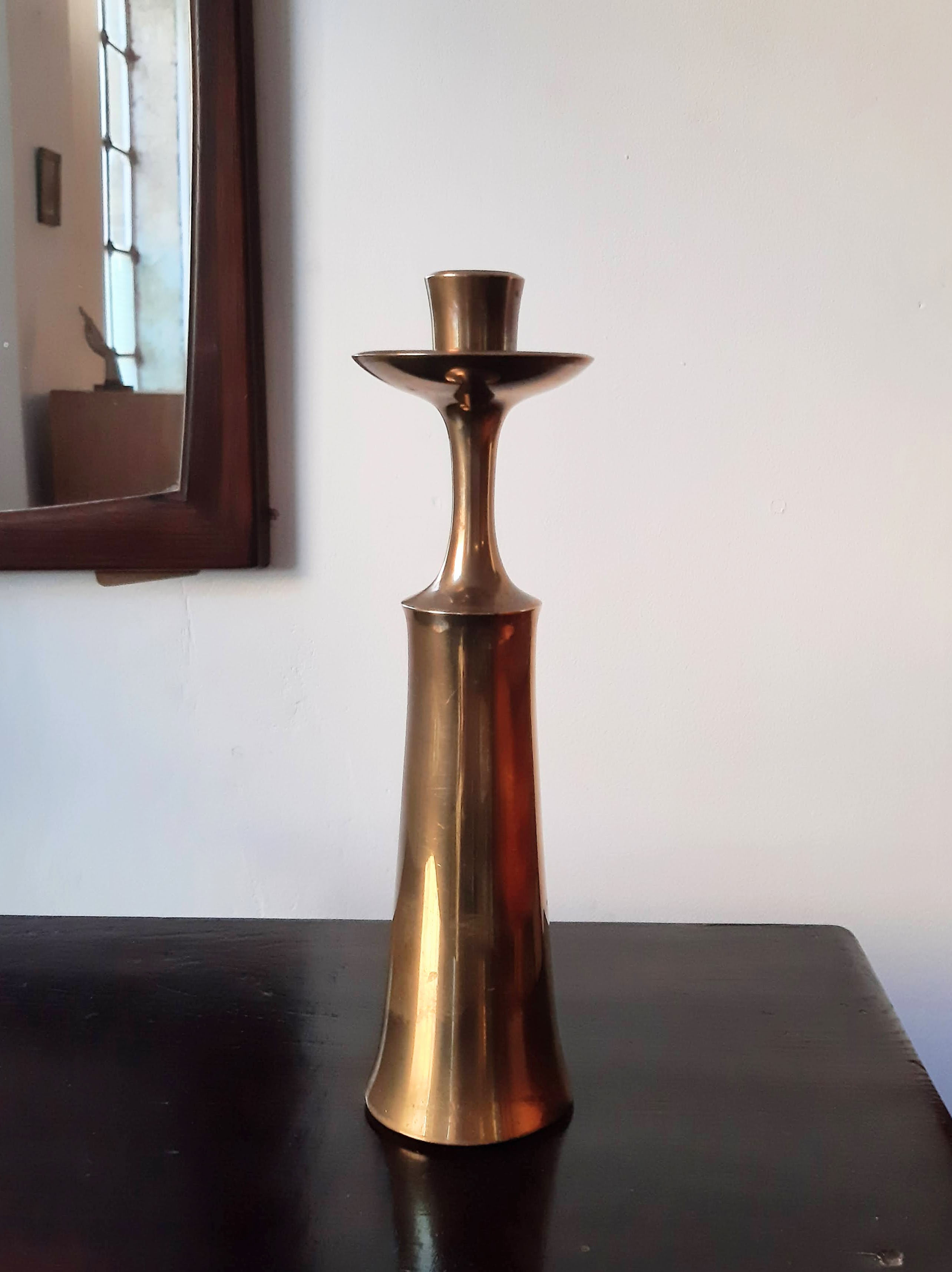 Brass Candle Stick / Vase by Jens Harald Quistgaard