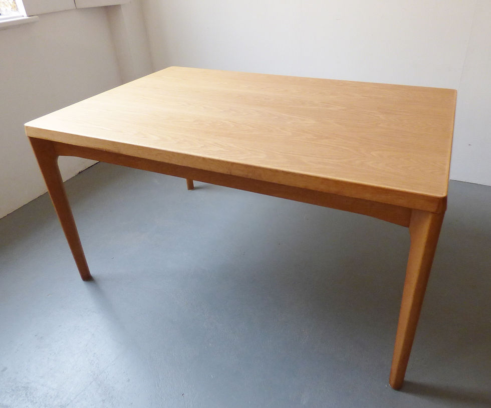 Thumbnail: Danish oak dining table by Henning Kjærnulf