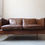 Thumbnail: Light brown leather 2 seat sofa - Stouby