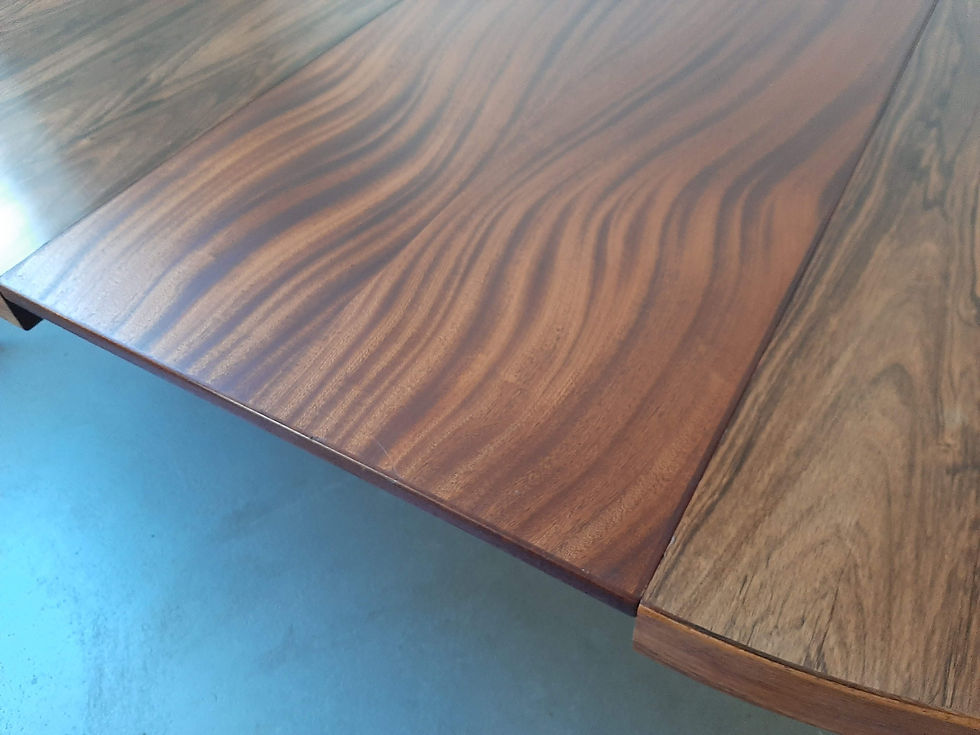 Thumbnail: Mid-century Danish round rosewood dining table