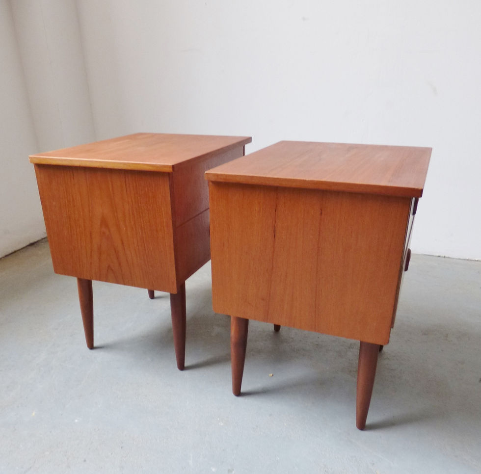 Thumbnail: Pair of 1960s Danish bedside tables