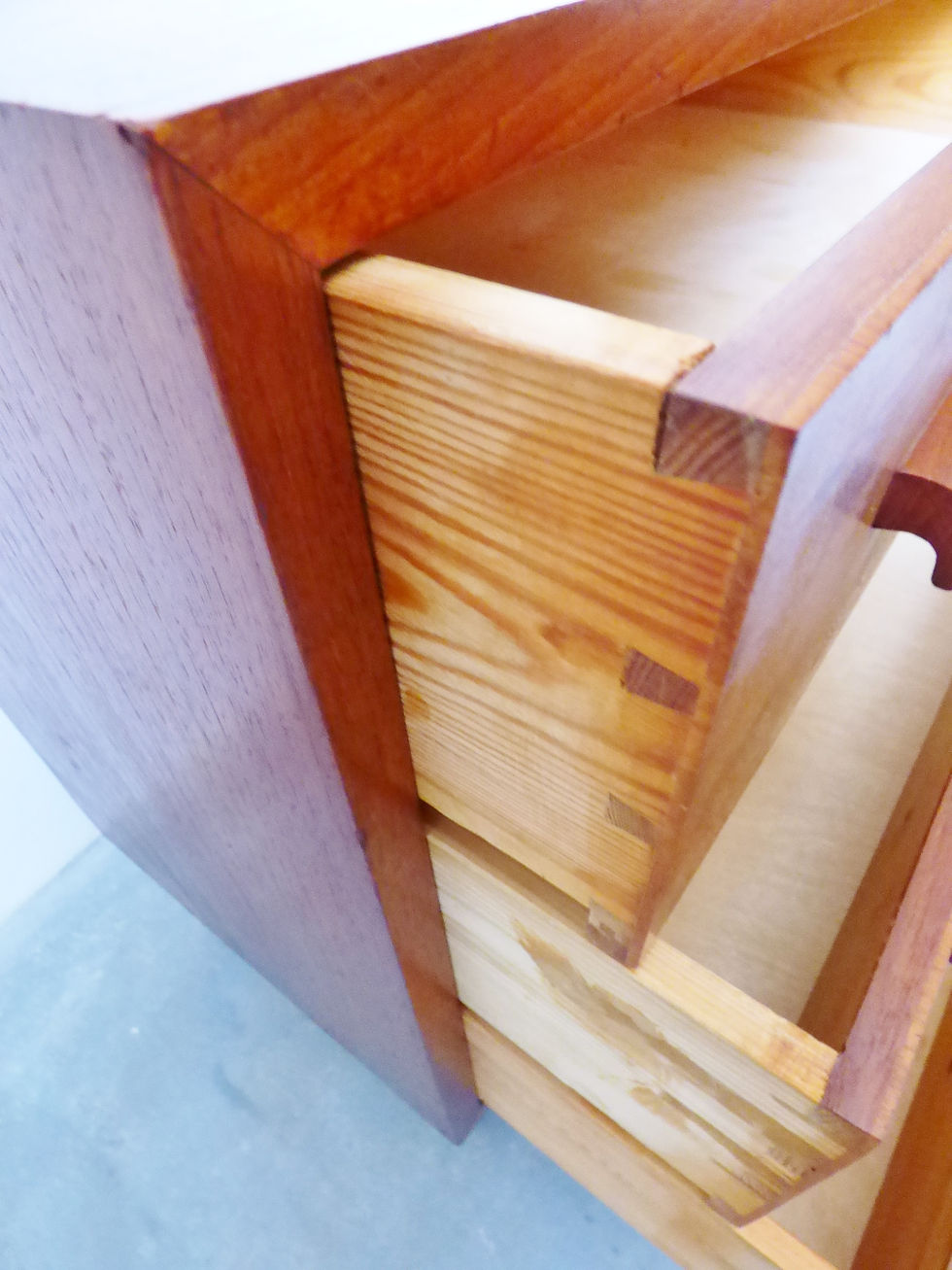 Thumbnail: 1950s Danish teak chest with inlaid drawer fronts