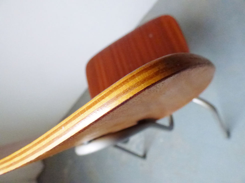 Thumbnail: 1960s Danish vintage industrial teak and metal stacking chairs
