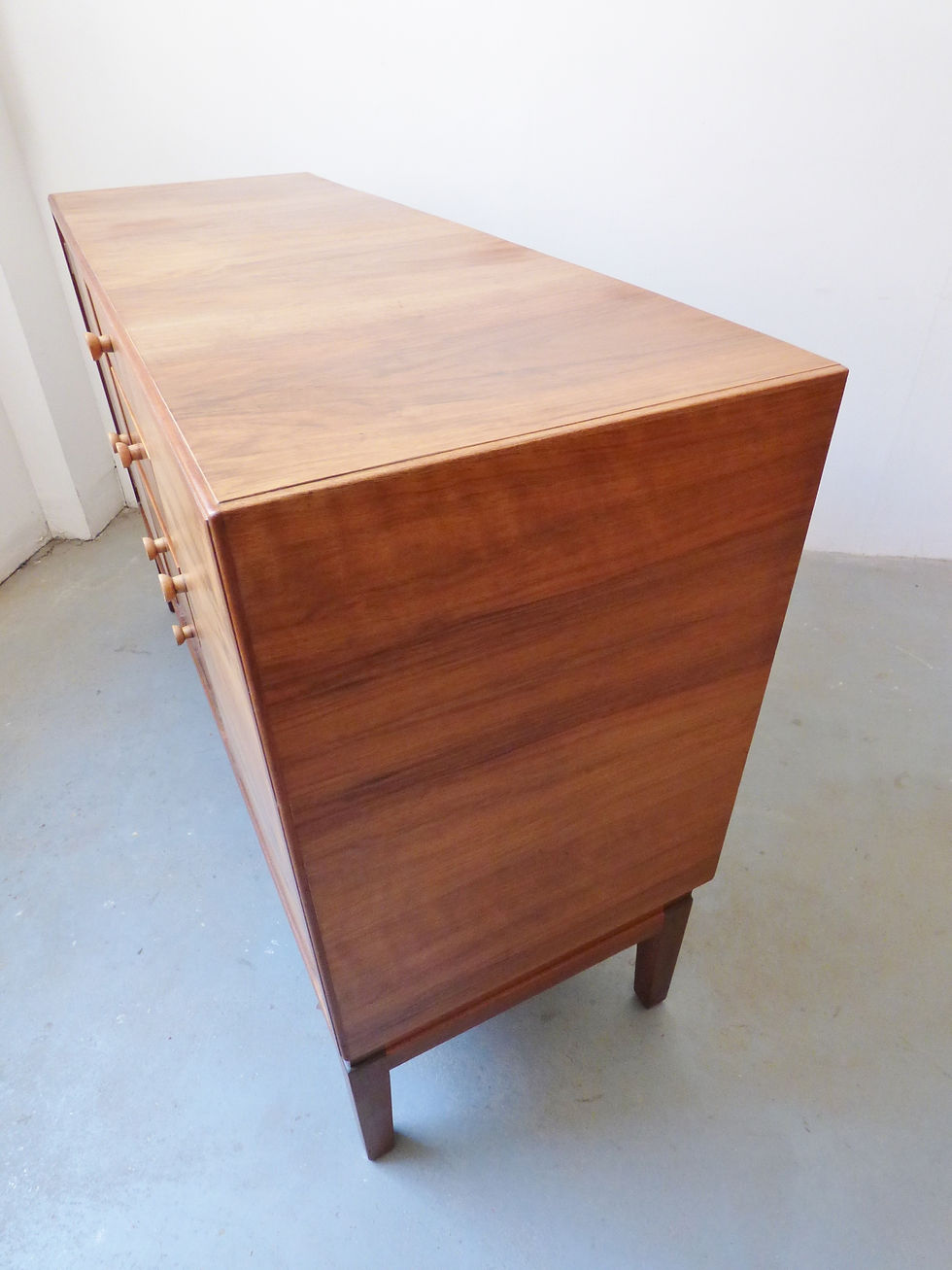 Thumbnail: 1940s British walnut sideboard