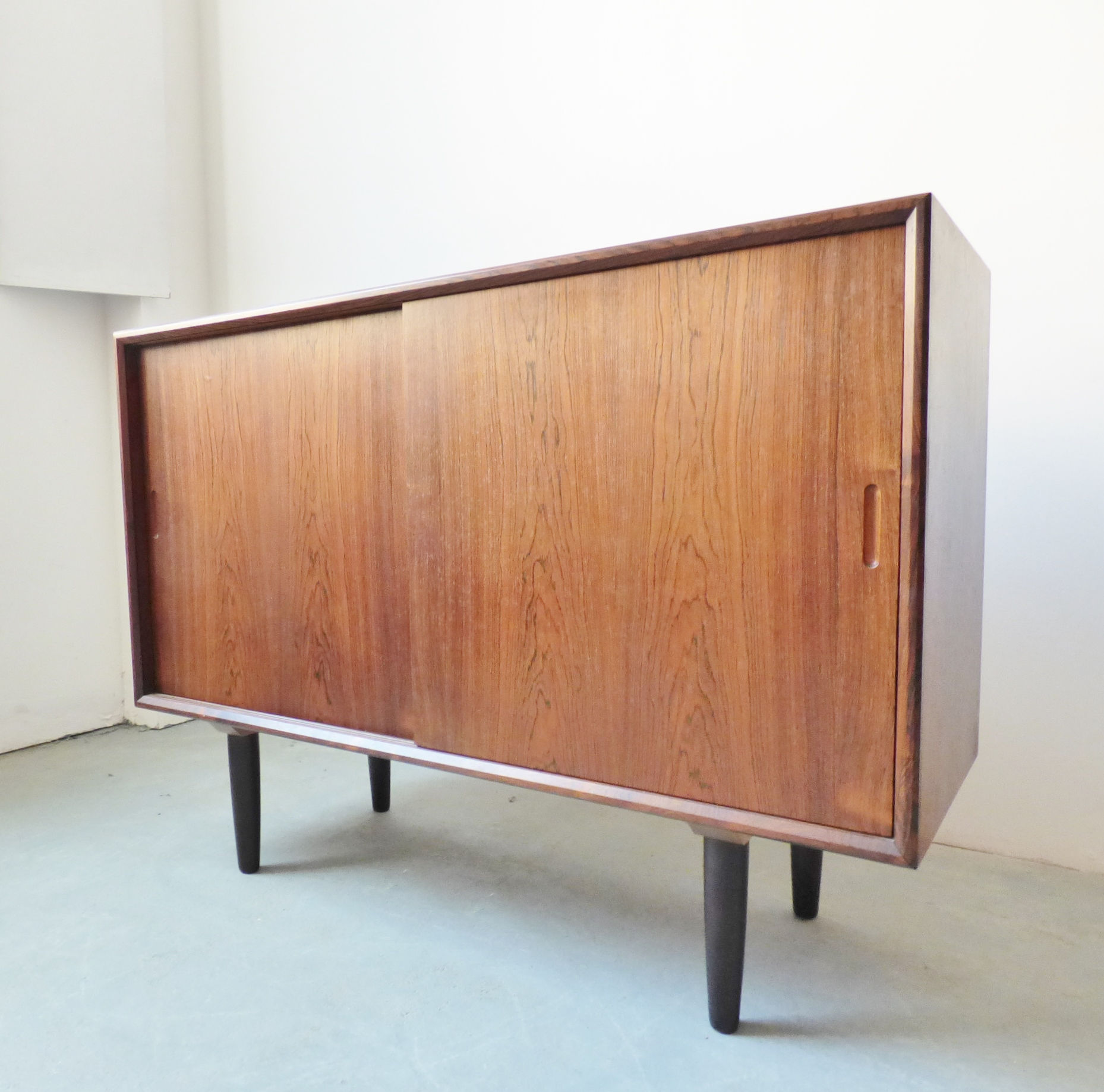 1960s Danish rosewood sideboard with sliding doors