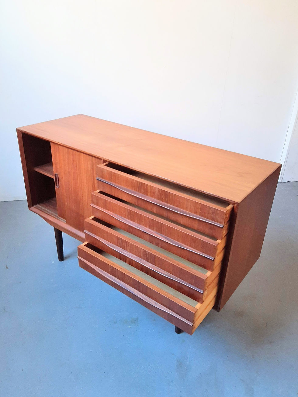 Small mid-century Danish teak sideboard