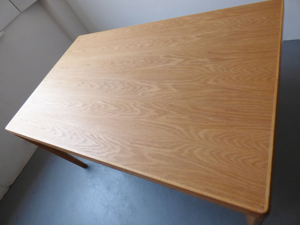 Thumbnail: Danish oak dining table by Henning Kjærnulf