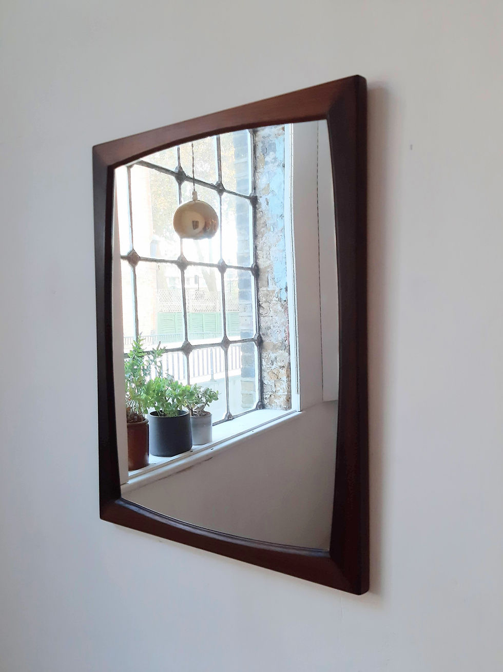 Thumbnail: Mid-century Danish rosewood mirror by Aksel Kjersgaard