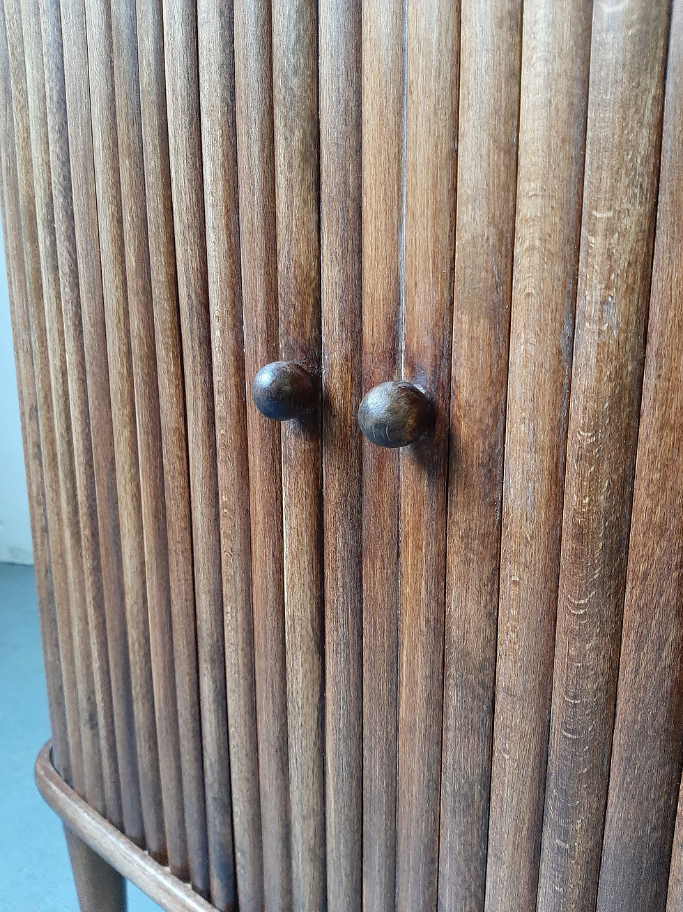 Thumbnail: Vintage Danish tambour cabinet